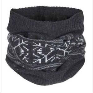 ALLSAINTS Alexi Snood, Gray/White, 100% Merino Wool